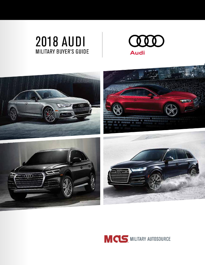 Click here to check out the 2018 Audi Military Buyer's Guide